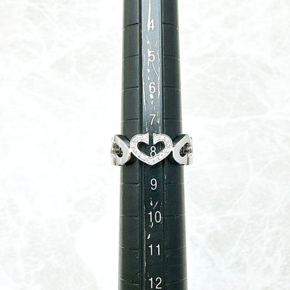 Cartier C Heart Diamond White Gold Ring 48 Approx