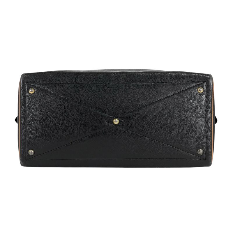 Hermes Victoria 50 Travel Handbag Boston Bag Ardenne Black 0O Women