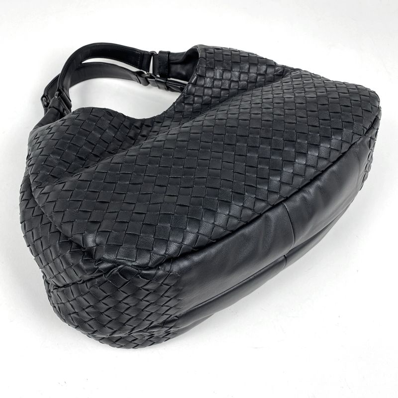 Bottega Venetaveneta Intrecciato Handbag Campana One Shoulder Handbag Leather