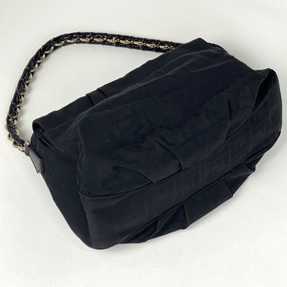 Fendi Zucca Pattern Chain Shoulder Bag Mia One Shoulder Bag Canvas 8br614 Women