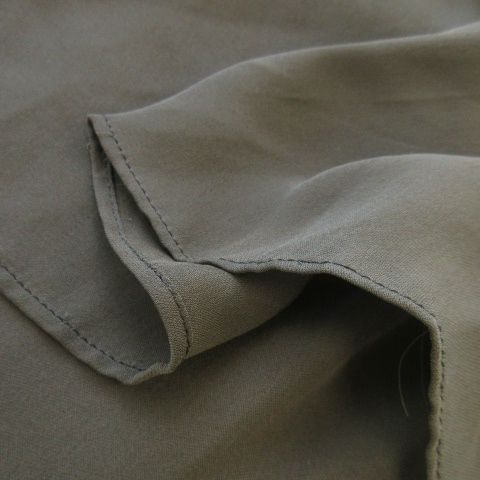 Balenciaga Silk Dress Knee Length Sleeveless Silk Lace Tucked Ribbon Transparent