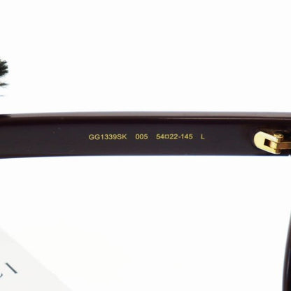Gucci Asian Fit Boston Sunglasses Gg1339sk 54□22 Burgundy Branded 