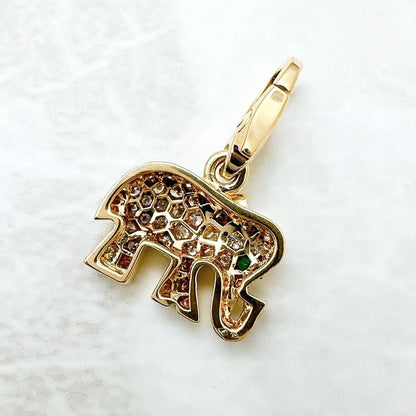 Cartier Candy Elephant Yellow Gold With Diamonds Pendant Head U
