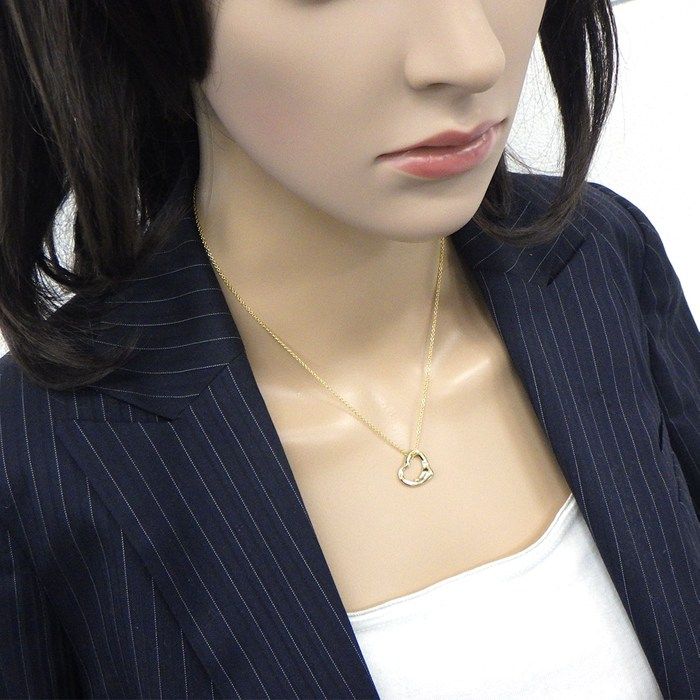 Tiffany & Co Tiffany & Co Necklace Open Heart 16.0mm (0.63in) Width Model 18K