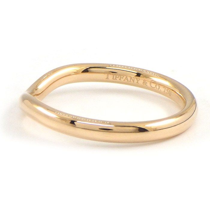 Tiffany & Co Tiffany & Co Ring Curved Band 60016783 1 Point Diamond 18K Pink