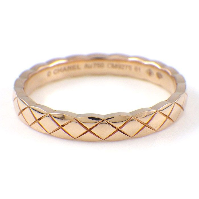 Chanel Ring Coco Crush Mini Model J11785 Matelasse Quilted 18kbg #20 / #61
