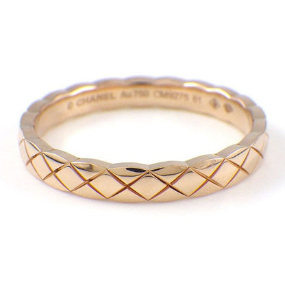 Chanel Ring Coco Crush Mini Model J11785 Matelasse Quilted 18kbg #20 / #61