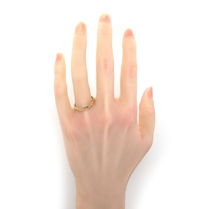 Chanel Ring Coco Crush Mini Model J11785 Matelasse Quilted 18kbg #20 / #61