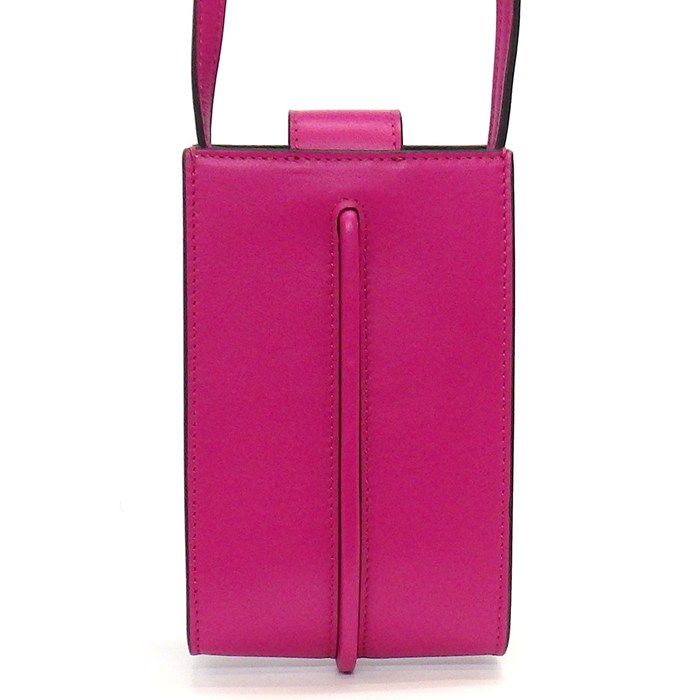 Fendi Shoulder Bag Graffi Phone Pouch 7as192 A5DY Pink Calf Leather Gold