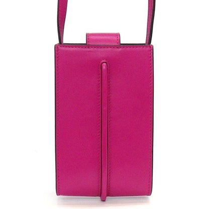 Fendi Shoulder Bag Graffi Phone Pouch 7as192 A5DY Pink Calf Leather Gold