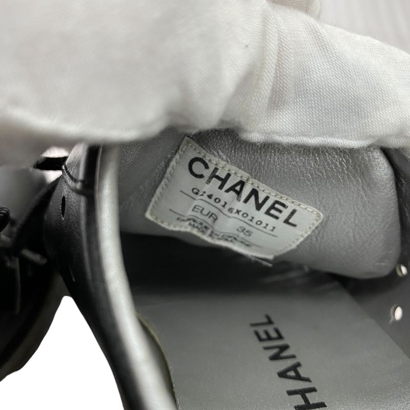 Em1182 Chanel Sport Line Sneakers Shoes 35 22cm (8.66in) Black