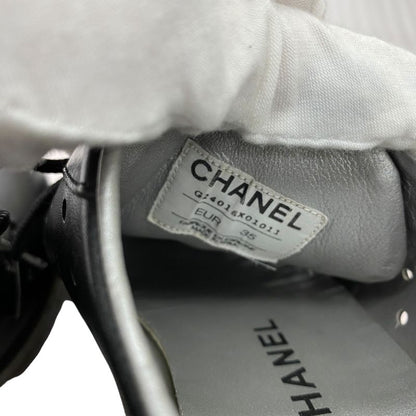 Em1182 Chanel Sport Line Sneakers Shoes 35 22cm (8.66in) Black