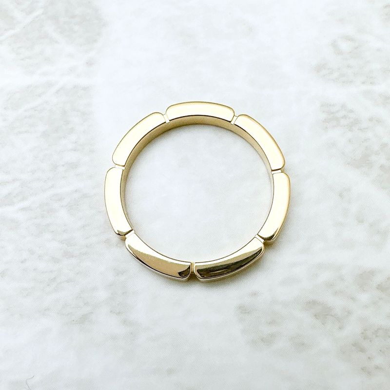 Cartier Maillon Panther Yellow Gold With Diamonds Ring 53 Size 13 Approx U