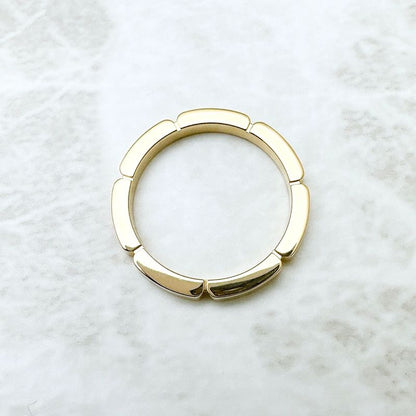 Cartier Maillon Panther Yellow Gold With Diamonds Ring 53 Size 13 Approx U