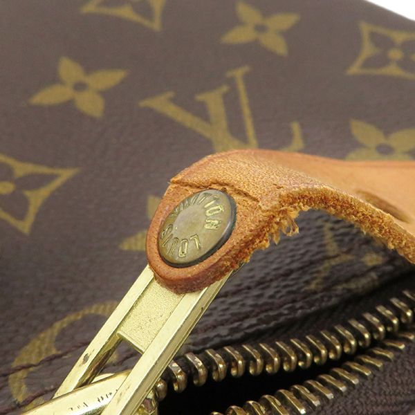 Louis Vuitton Handbag Speedy 35 Monogram Canvas Monogram Gold Hardware Brown