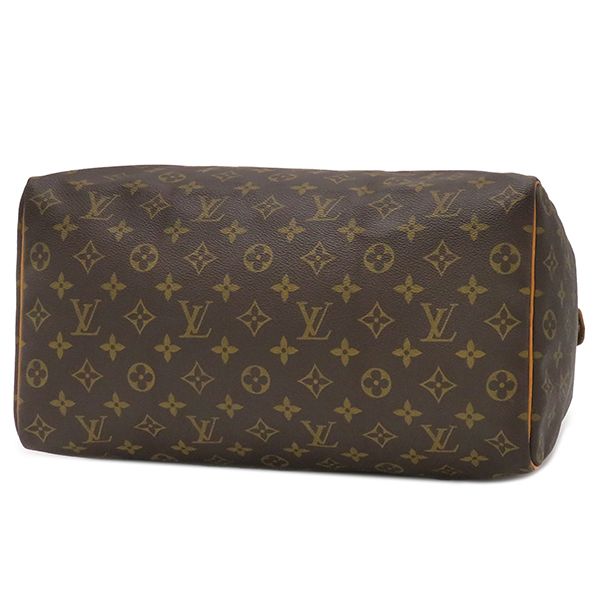 Louis Vuitton Handbag Speedy 35 Monogram Canvas Monogram Gold Hardware Brown