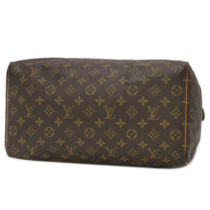 Louis Vuitton Handbag Speedy 35 Monogram Canvas Monogram Gold Hardware Brown