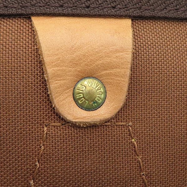 Louis Vuitton Handbag Speedy 35 Monogram Canvas Monogram Gold Hardware Brown