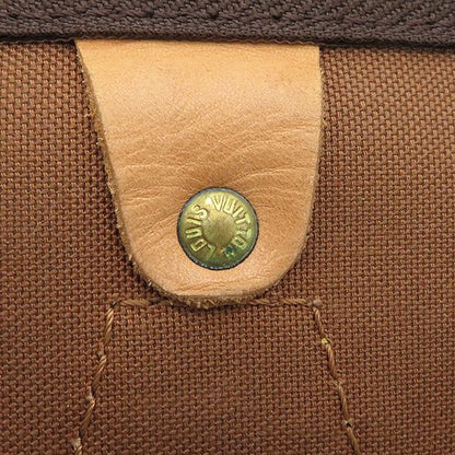 Louis Vuitton Handbag Speedy 35 Monogram Canvas Monogram Gold Hardware Brown