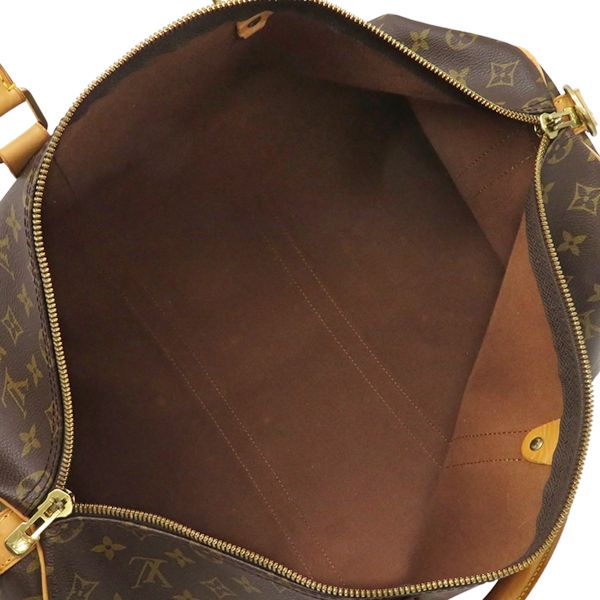 Louis Vuitton Boston Bag Keepall Bandoliere 50 Monogram Canvas Monogram Gold
