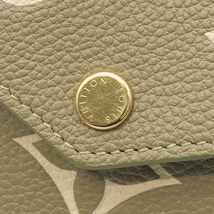 Louis Vuitton Chain Wallet Pochette Felicie Monogram Empreinte Khaki and Cream