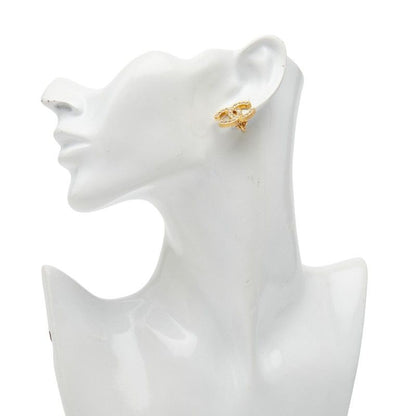 Chanel Coco Mark Gold Plated Rhinestone Ladies Chanel