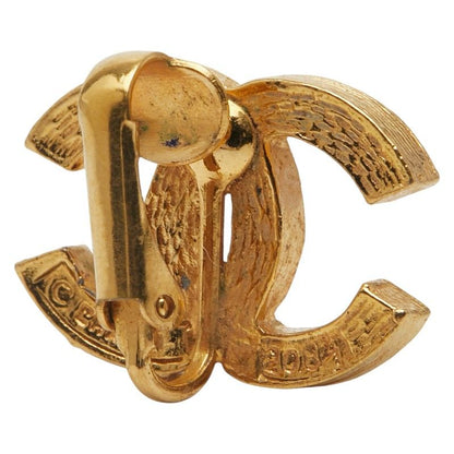 Chanel Coco Mark Gold Plated Rhinestone Ladies Chanel