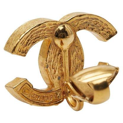 Chanel Coco Mark Gold Plated Rhinestone Ladies Chanel
