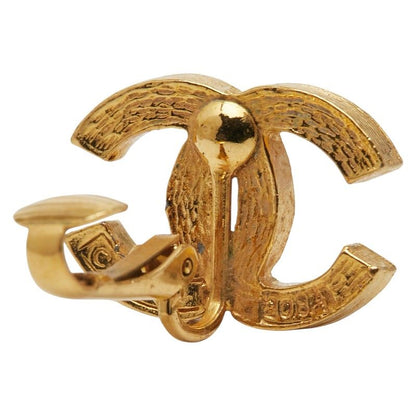 Chanel Coco Mark Gold Plated Rhinestone Ladies Chanel