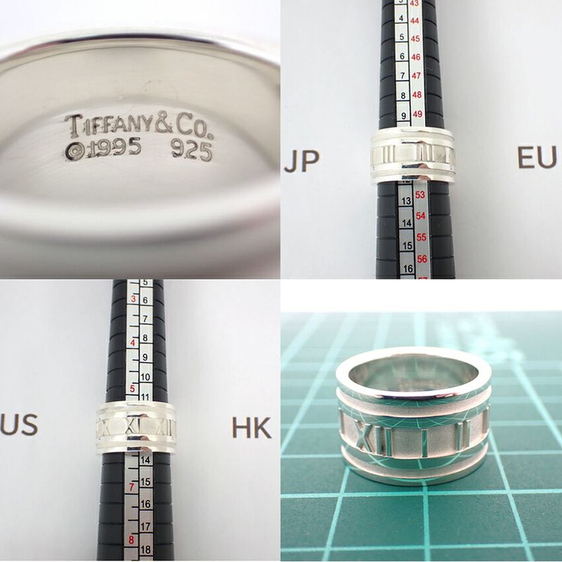 Tiffany & Co 925 Atlas Wide Ring / Size 11.5 / J90-5