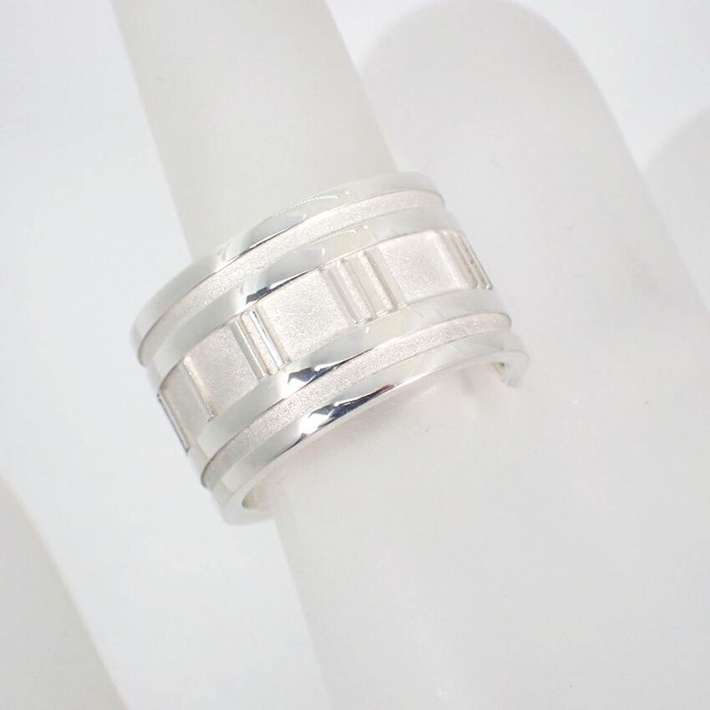 Tiffany & Co 925 Atlas Wide Ring / Size 11.5 / J90-5