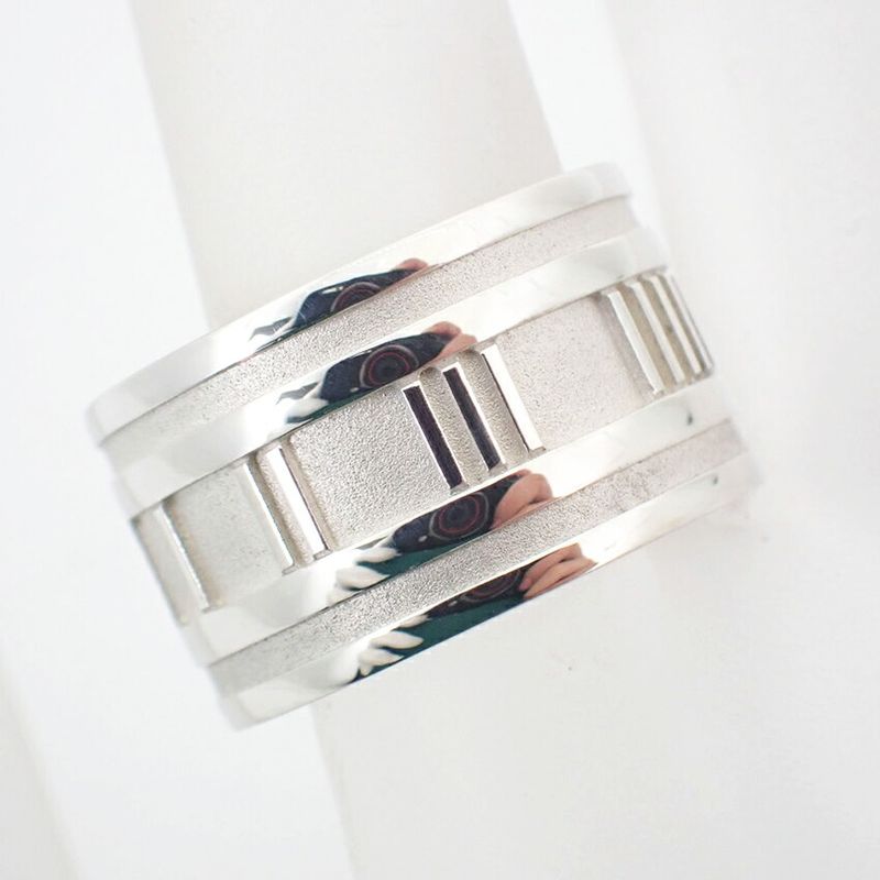 Tiffany & Co 925 Atlas Wide Ring / Size 11.5 / J90-5