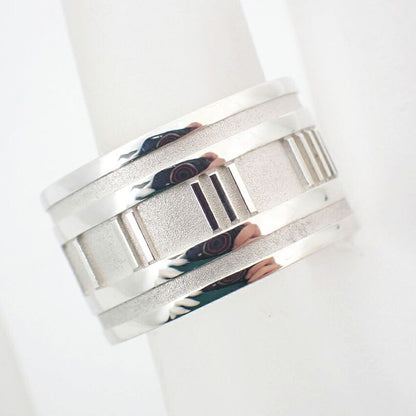 Tiffany & Co 925 Atlas Wide Ring / Size 11.5 / J90-5