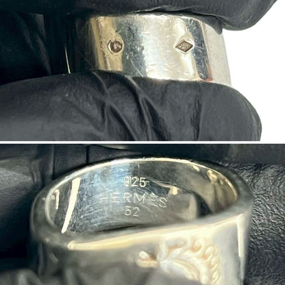 Hermes Gallop Ring Silver 925 No 10 Accessory Jewelry 406-6