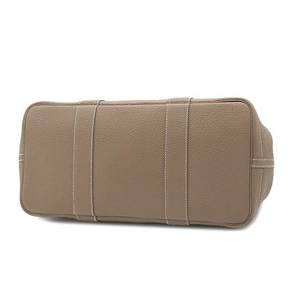 Hermes Tote Bag Garden Party PM Negonda Etoupe Silver Hardware Glaze Engraved C