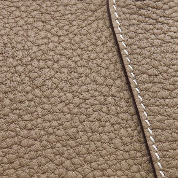 Hermes Tote Bag Garden Party PM Negonda Etoupe Silver Hardware Glaze Engraved C