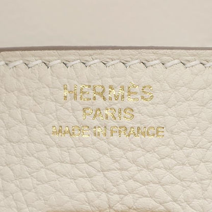 Hermes Handbag Birkin 25 Togo Cles Rose Gold Hardware Off White Rg Pg Z Engraved