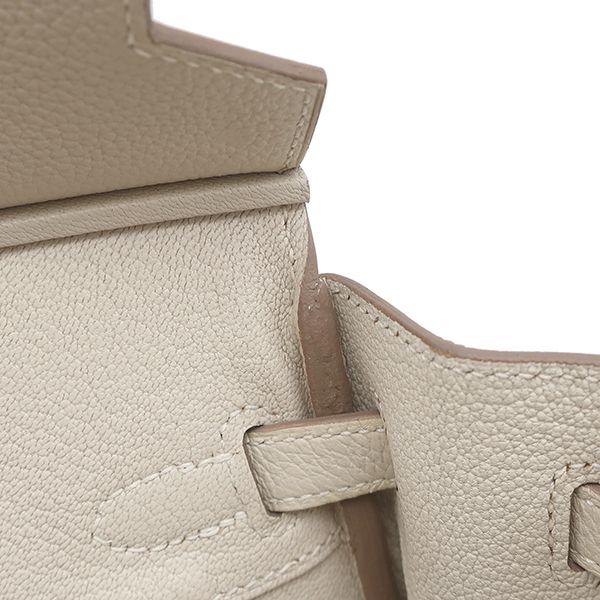 Hermes Handbag Birkin 25 Togo Cles Rose Gold Hardware Off White Rg Pg Z Engraved