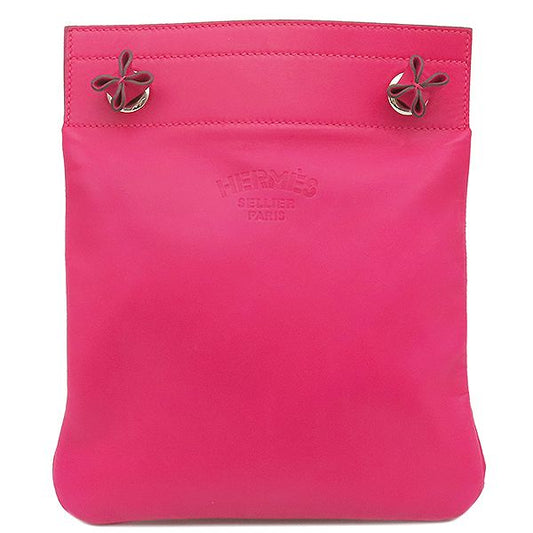 Hermes Shoulder Bag Sac Aline Mini Swift Rose Mexico Silver Hardware Engraved Z