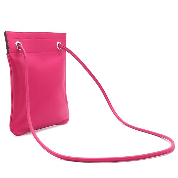 Hermes Shoulder Bag Sac Aline Mini Swift Rose Mexico Silver Hardware Engraved Z