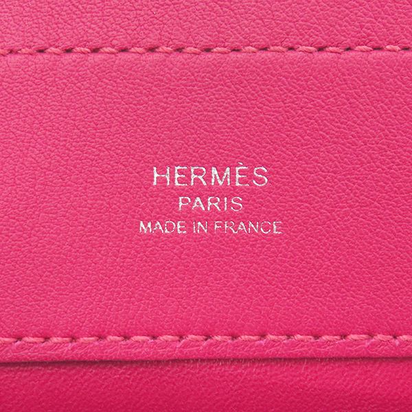 Hermes Shoulder Bag Sac Aline Mini Swift Rose Mexico Silver Hardware Engraved Z