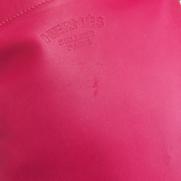 Hermes Shoulder Bag Sac Aline Mini Swift Rose Mexico Silver Hardware Engraved Z