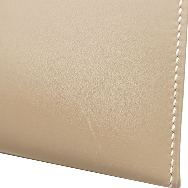 Hermes 2-Way Bag Kelly 28 Outer Stitch Guilloche Box Calf Pouss Iere Silver