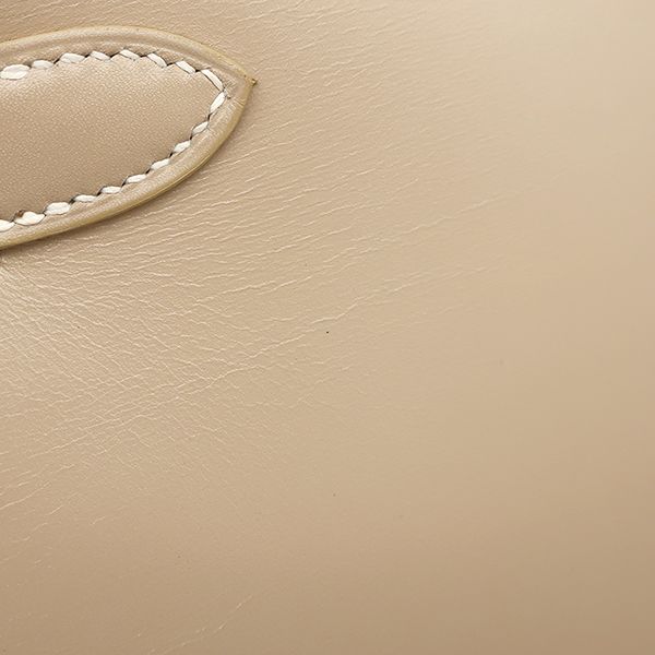 Hermes 2-Way Bag Kelly 28 Outer Stitch Guilloche Box Calf Pouss Iere Silver