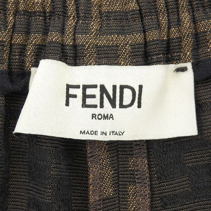 Fendi Beautiful Canvas Shorts Bottoms Women Brown 38 Fr6259 A5W3 36