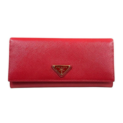 Prada Saffiano Long Wallet Leather 1mh132 Ladies Prada Preowned Prada