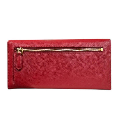 Prada Saffiano Long Wallet Leather 1mh132 Ladies Prada Preowned Prada
