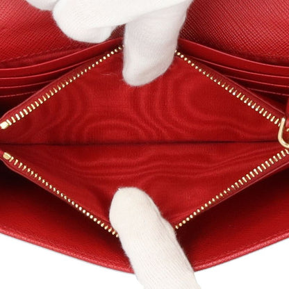 Prada Saffiano Long Wallet Leather 1mh132 Ladies Prada Preowned Prada