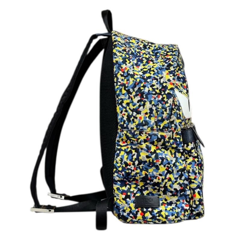 Fendi Bag Bugs Backpack Daypack Nylon 7vz012-5wh Unisex Fendi Preowned Fendi