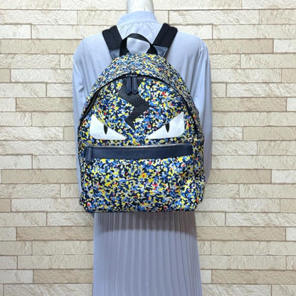 Fendi Bag Bugs Backpack Daypack Nylon 7vz012-5wh Unisex Fendi Preowned Fendi